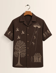 Brown Drawing Stylish Shirts for Everyone
