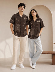 Brown Drawing Stylish Shirts for Everyone