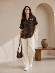 Brown Drawing Stylish Shirts for Everyone