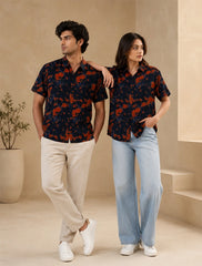Navy Maroon Stylish Shirts for Everyone