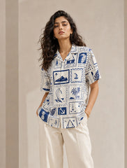 White Drawing Stylish Shirts for Everyone