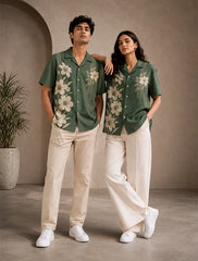 White Flower Stylish Shirts for Everyone