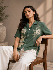White Flower Stylish Shirts for Everyone