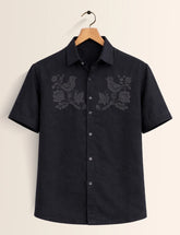 Black Sparrow Printed Men's Shirt - XPST
