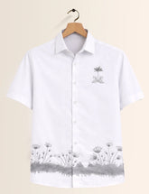 Bottom Grass Printed Men's Shirt - XPST