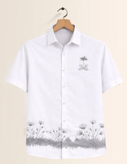 Bottom Grass Printed Men's Shirt - XPST