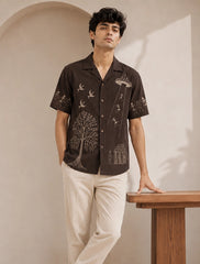 Brown Drawing Stylish Shirts for Everyone