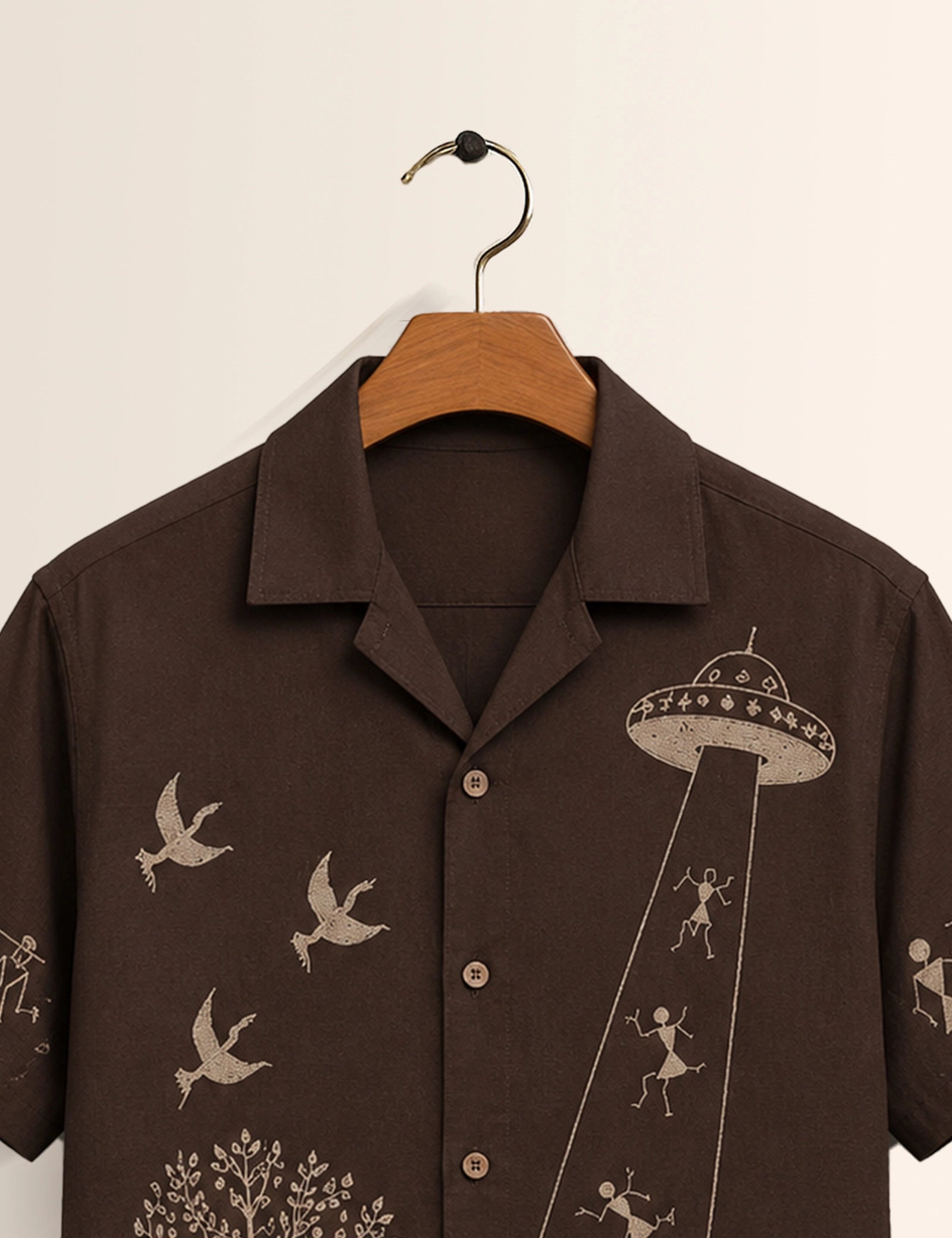 Brown Drawing Stylish Shirts for Everyone