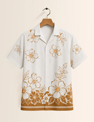 Flower Outline Stylish Shirts for Everyone