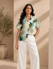 Green Leaves Stylish Shirts for Everyone