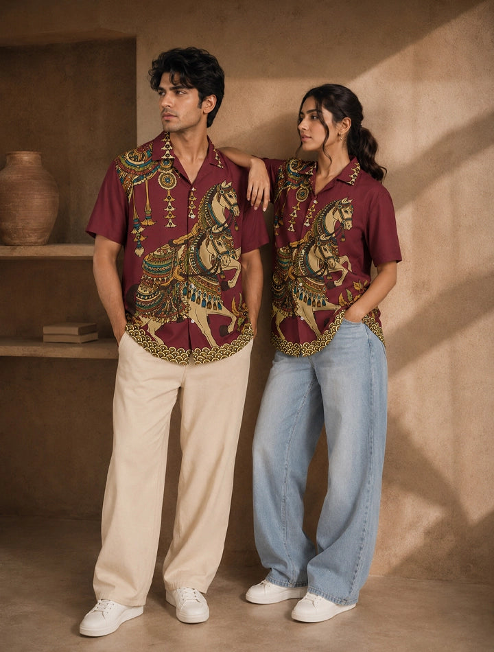 Maroon Horse Shirts for Everyone