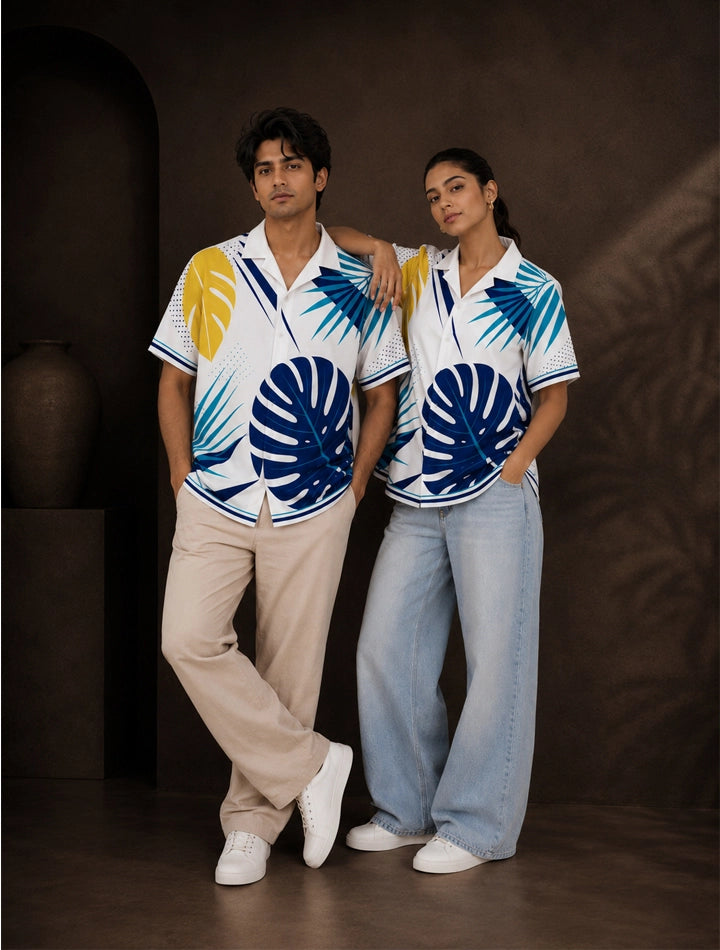 Navy Leaf Shirts for Everyone