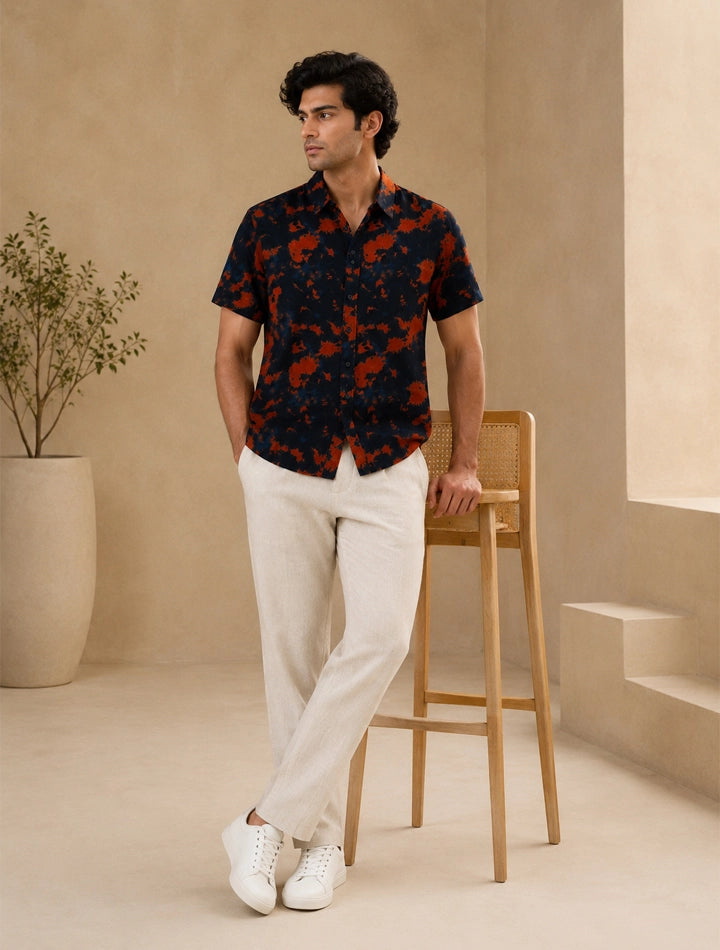 Navy Maroon Stylish Shirts for Everyone