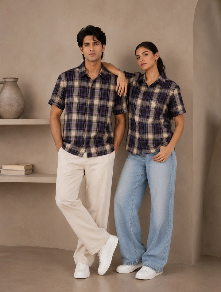 Purple Square Stylish Shirts for Everyone