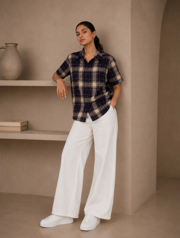 Purple Square Stylish Shirts for Everyone