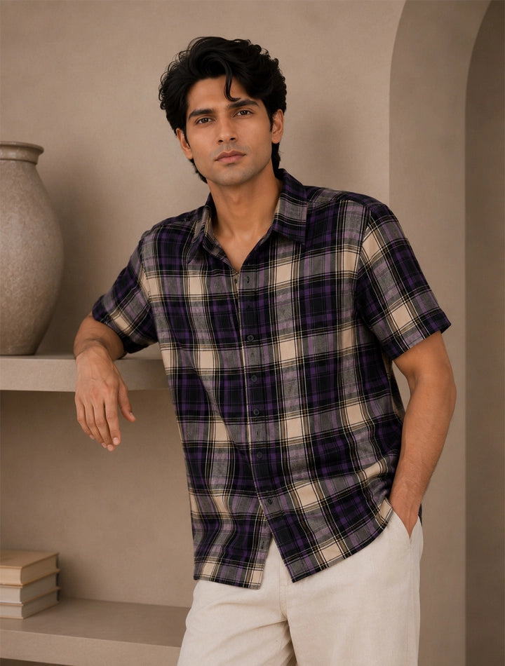 Purple Square Stylish Shirts for Everyone