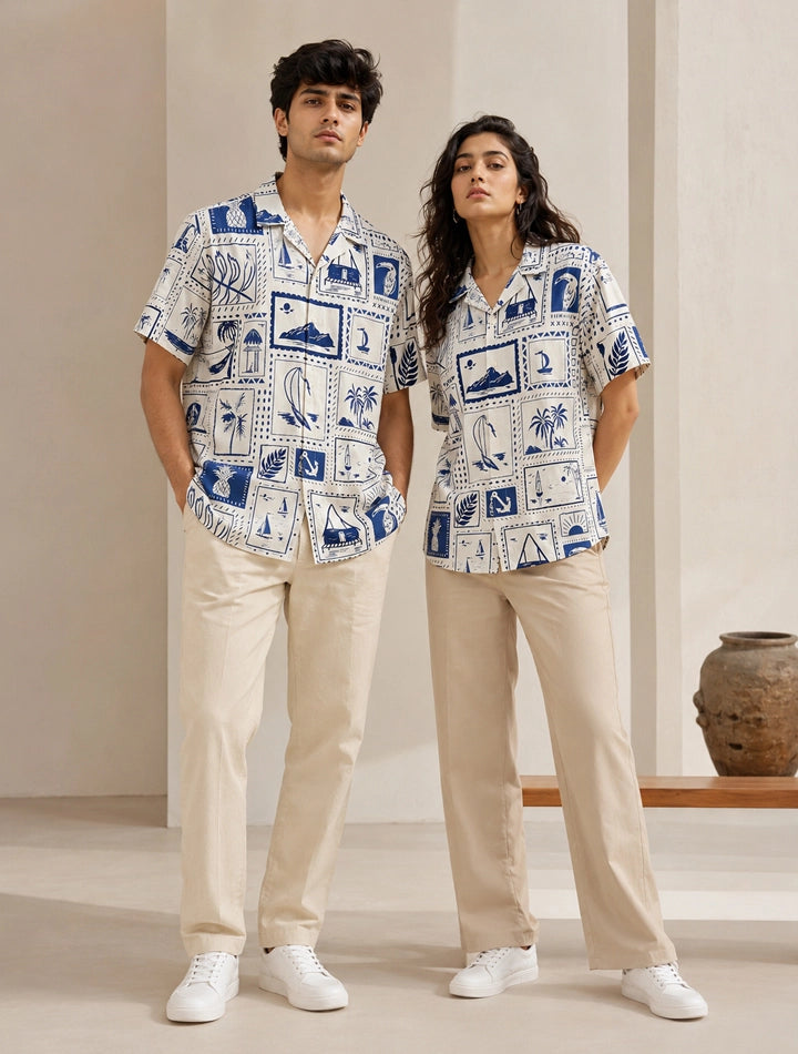 White Drawing Stylish Shirts for Everyone