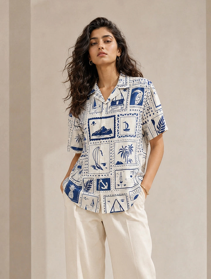 White Drawing Stylish Shirts for Everyone