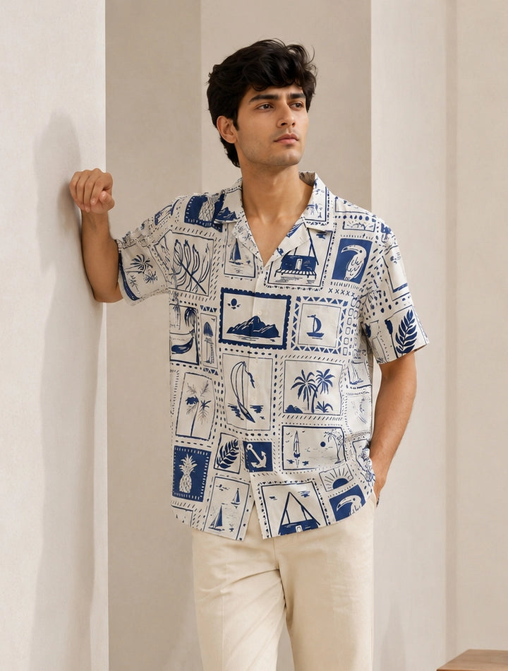 White Drawing Stylish Shirts for Everyone