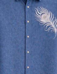 Blue Feather Men's Shirt - XPST