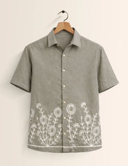Bottom Mandala Printed Men's Shirt - XPST