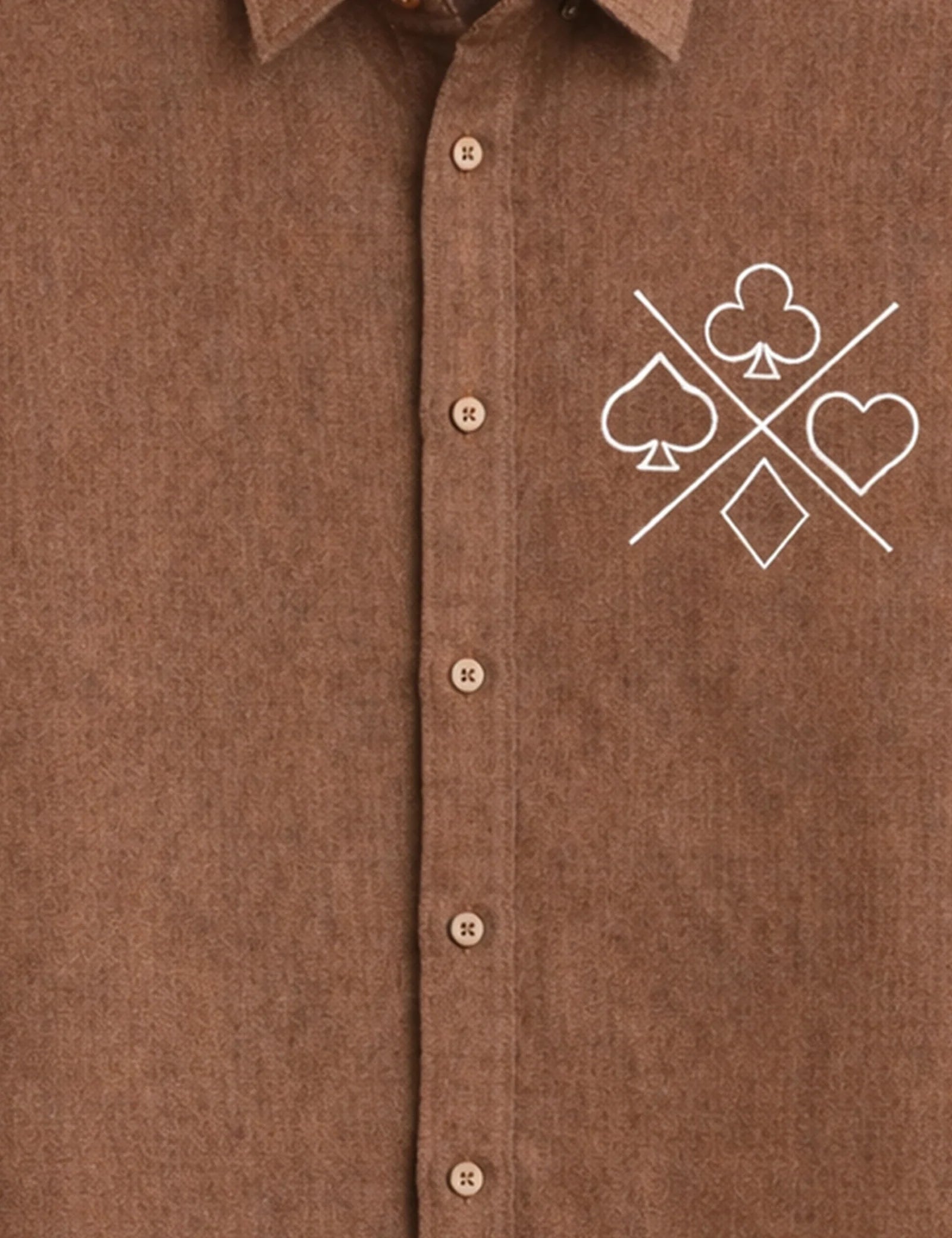 Brown Spades Men's Shirt - XPST