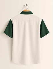Green Crocodile Printed Men's Shirt - XPST