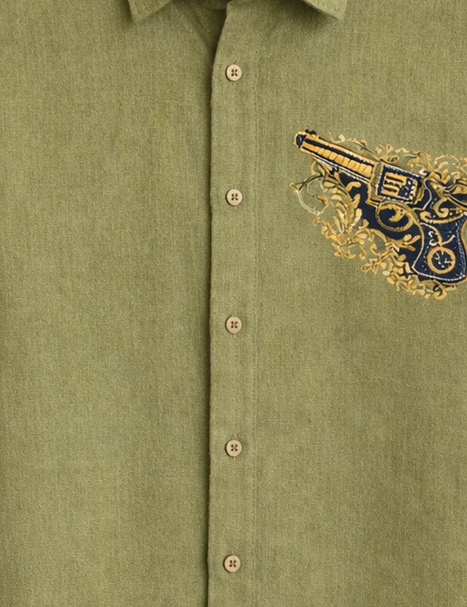 Olive Revolver Men's Shirt - XPST