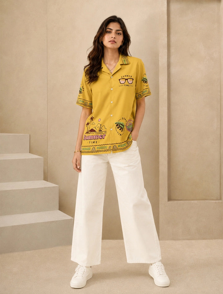 Yellow Goggle Stylish Shirts for Everyone