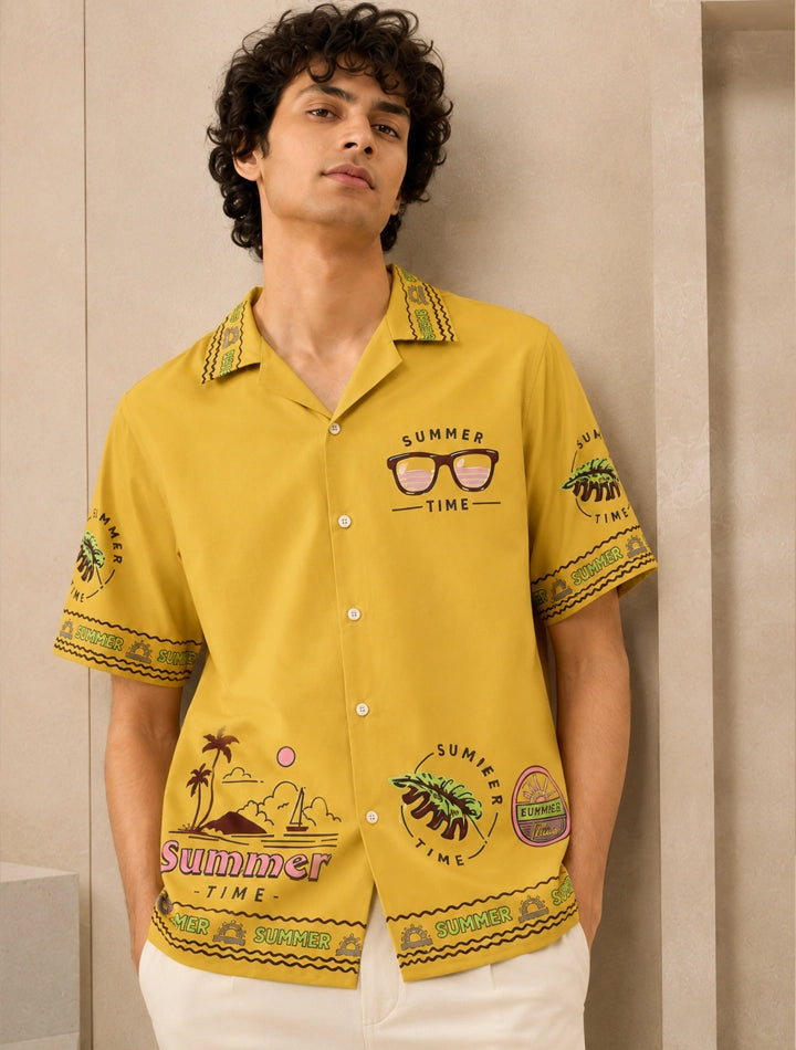 Yellow Goggle Stylish Shirts for Everyone